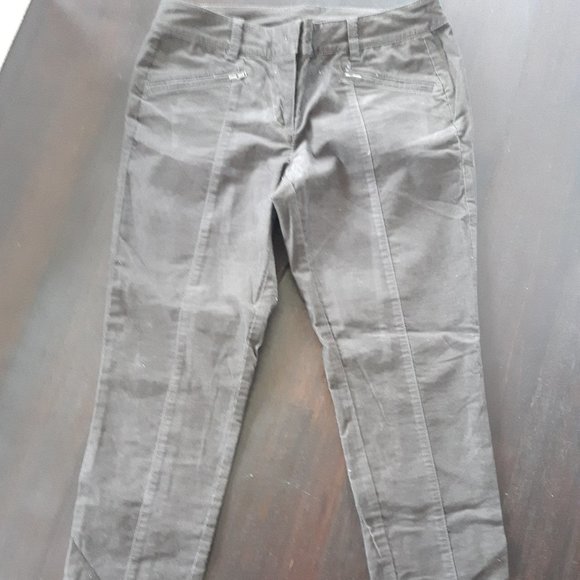 Brown Velvet Pants Ann Taylor LOFT Velvet Skinny Pants - Picture 1 of 3